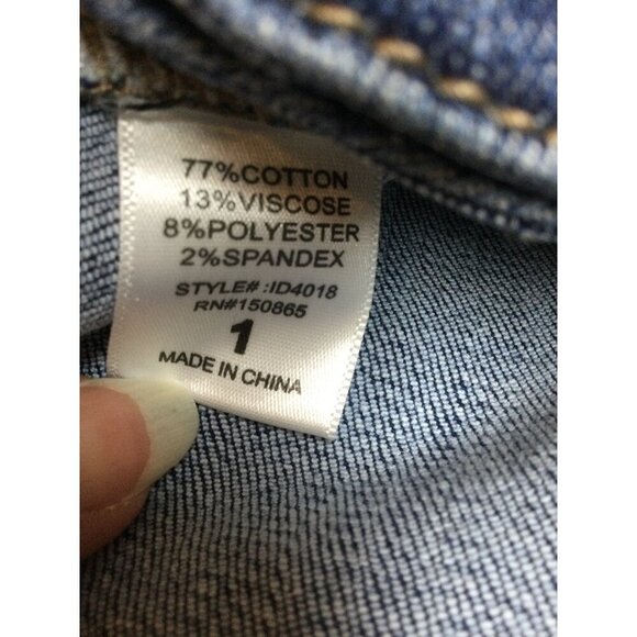 Vella Jean Womens Distressed Skinny Jeans Size 1 Cotton Blend Blue Stretch - Picture 5 of 9